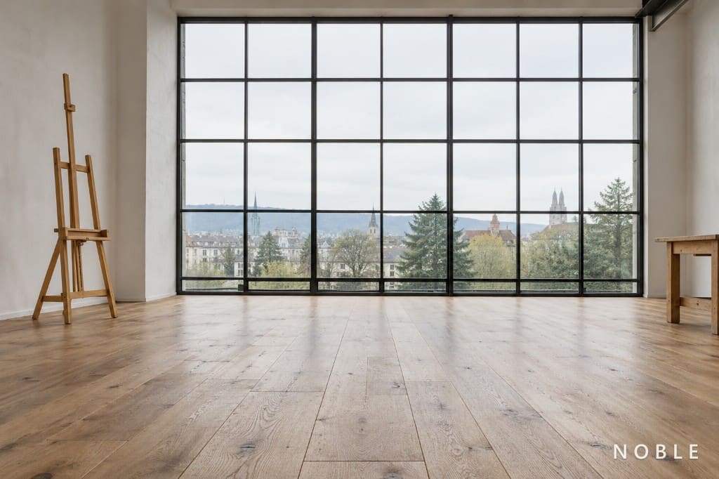 Fenêtre d'atelier dans un studio