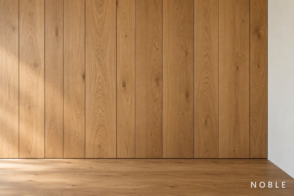 Rivestimento a parete pregiato in legno di rovere